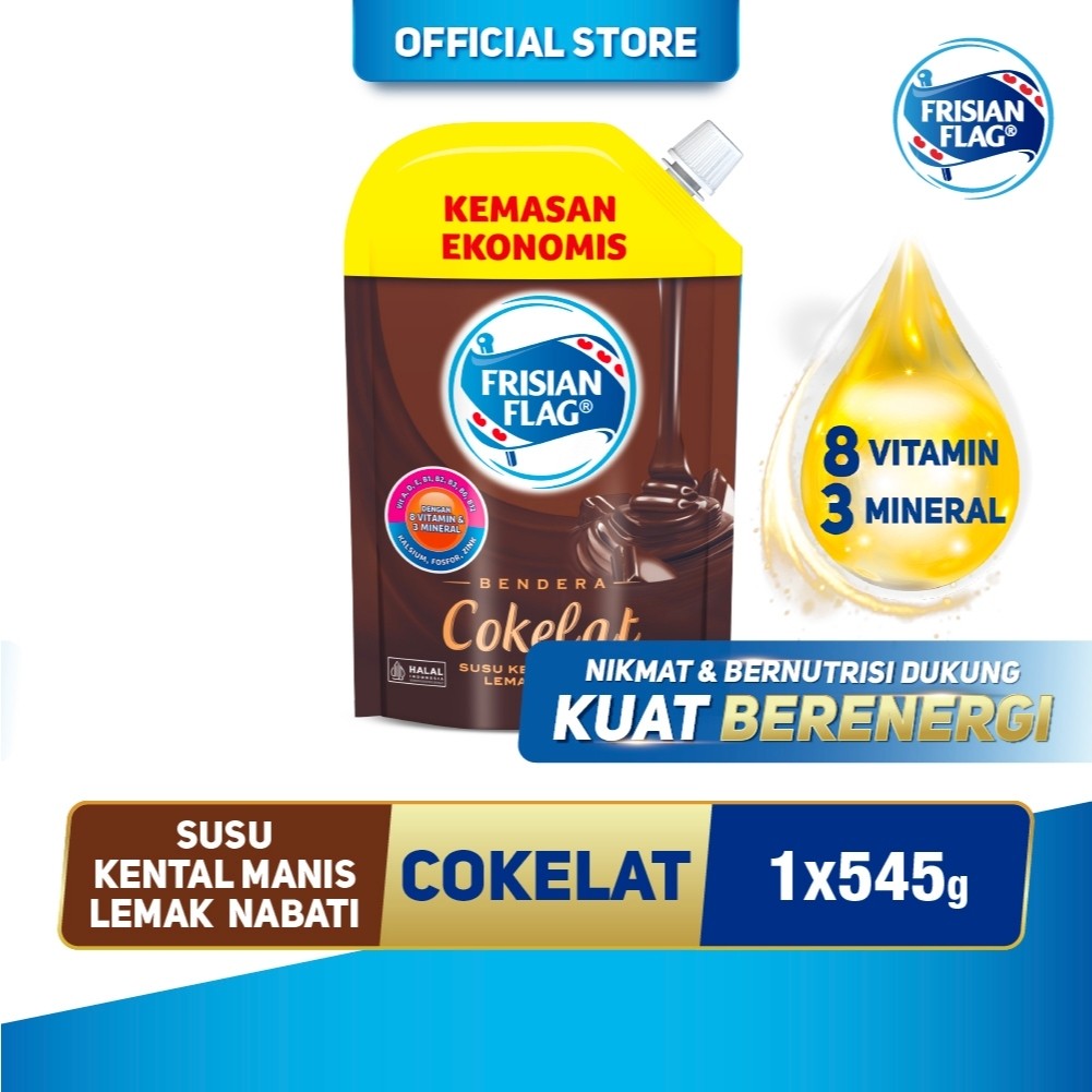 

Frisian Flag Bendera Kental Manis Cokelat Pouch 545g - 1 pcs