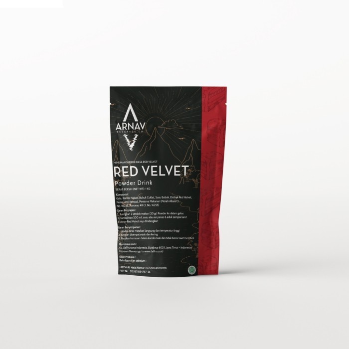 

1kg Powder Drink Red Velvet Arnav - Minuman Bubuk Red Velvet Premium