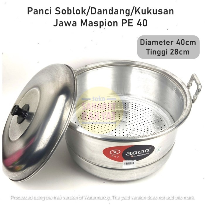 Panci Soblok/Kukusan/Dandang/Steamer Jawa Pe 40 Maspion
