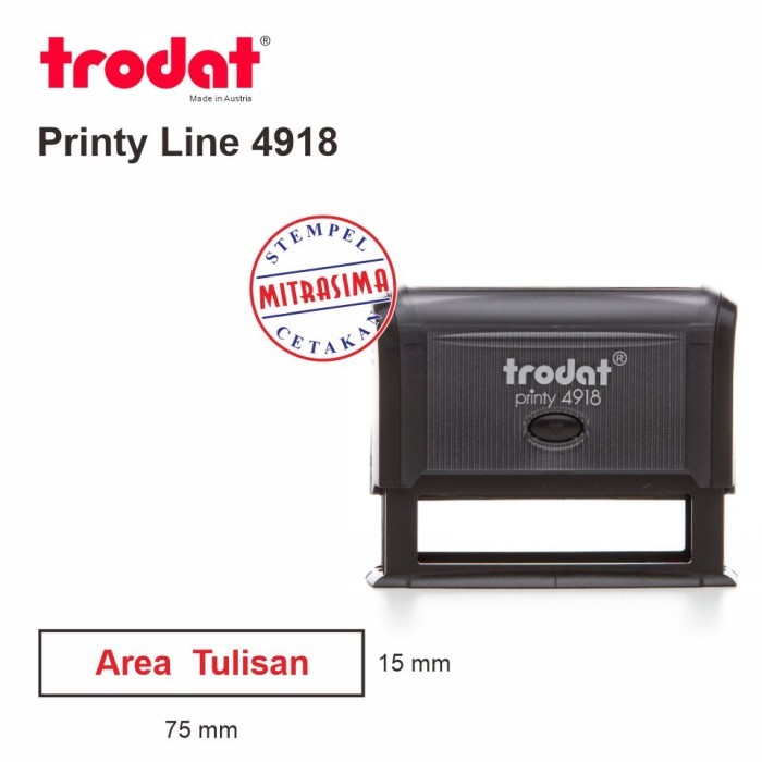 

TERBARU! Stempel Trodat 4918 ( Model Persegi )