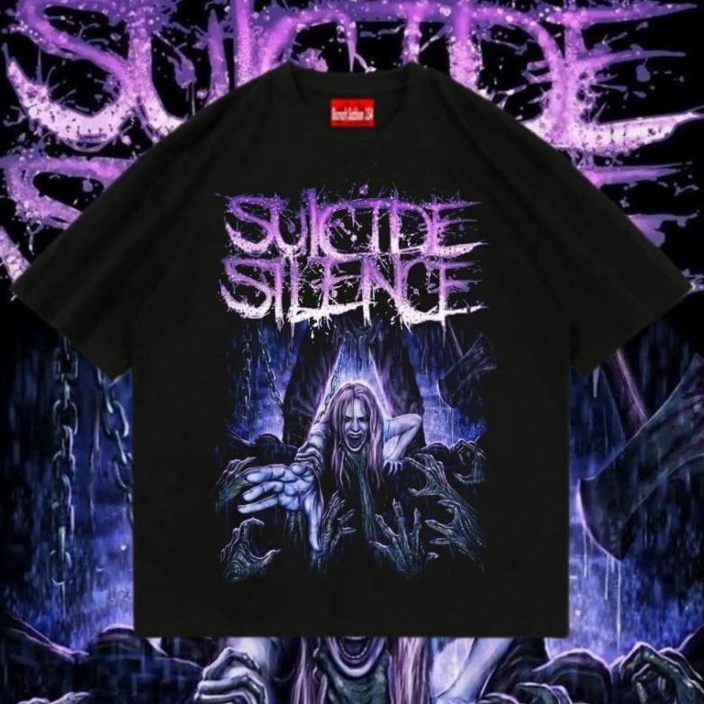 Promo Kaos Suicide Silence Kaos Big Size S M L Xl Xxl 3Xl 4Xl Baju Suicide Silence Kaos Pria Kaos Wa