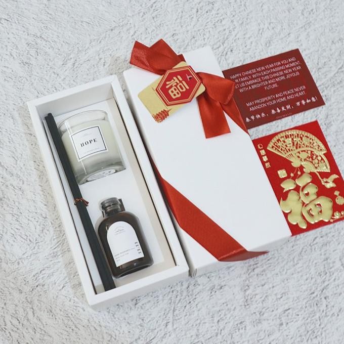 

Fgh Hampers Imlek White Package Parsel Chinese New Year Hamper Sincia Cny