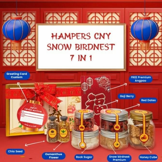 

Fgh Hampers Imlek Chineese New Year Paket Snow Birdnest Osmanthus Premium