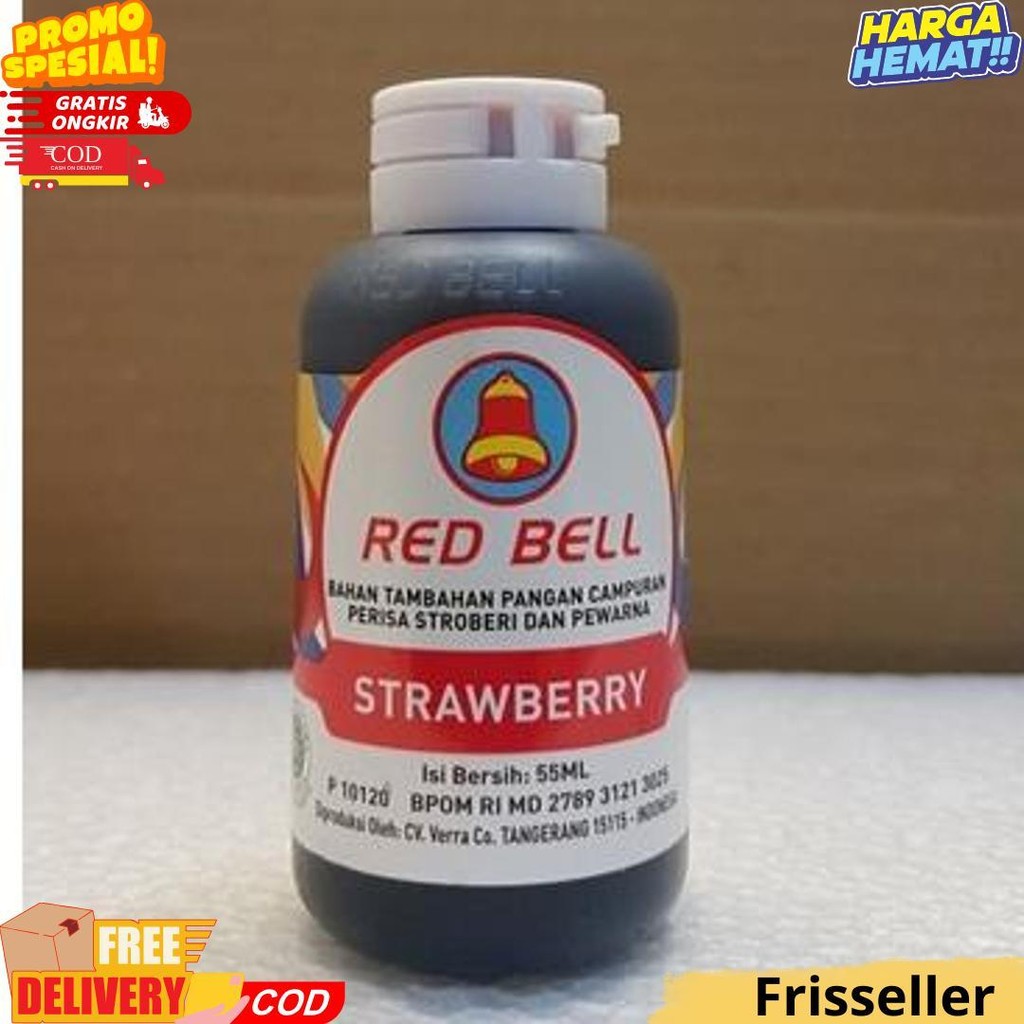

Pewarna Dan Perisa Red Bell Rasa Strawberry 55Ml Bj Gratis Ongkir