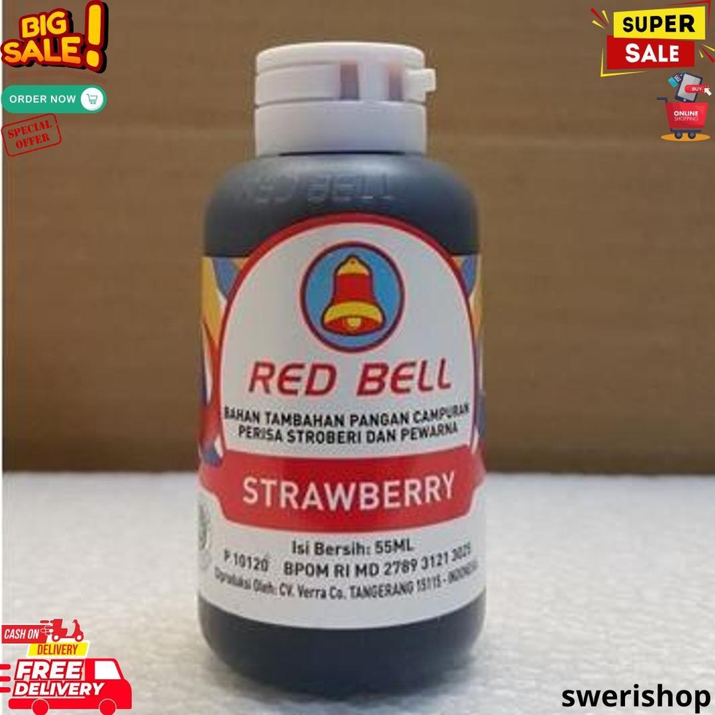 

Pewarna Dan Perisa Red Bell Rasa Strawberry 55Ml Bj Best Seller