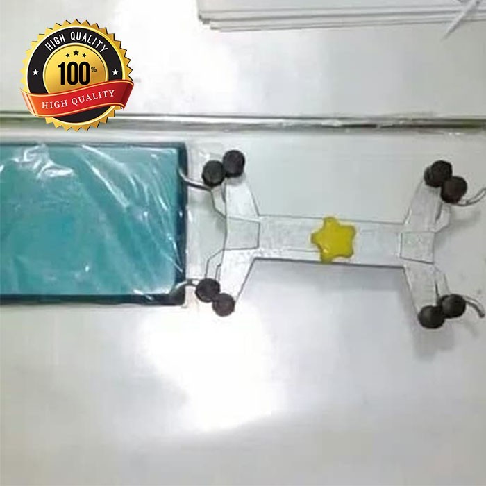 statif klem buret double / dudukan statif tiang klem buret dobel