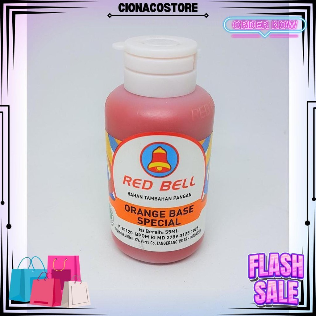 

Perasa Dan Pewarna Red Bell Rasa Orange Base Special 55Ml Bj Best Seller