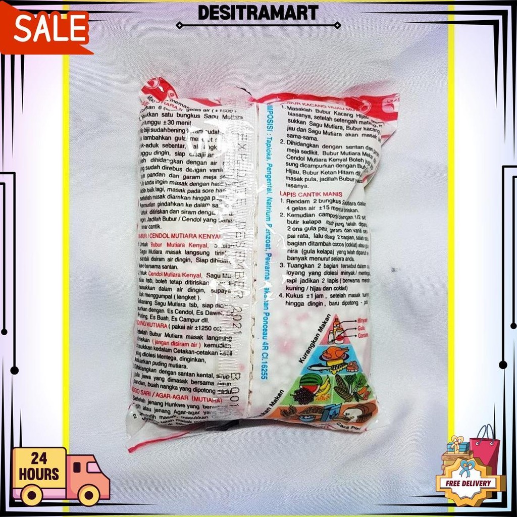 

Sagu Mutiara Cap Kucing 100 Gr - Sagu Mutiara Bj Promo 1.1