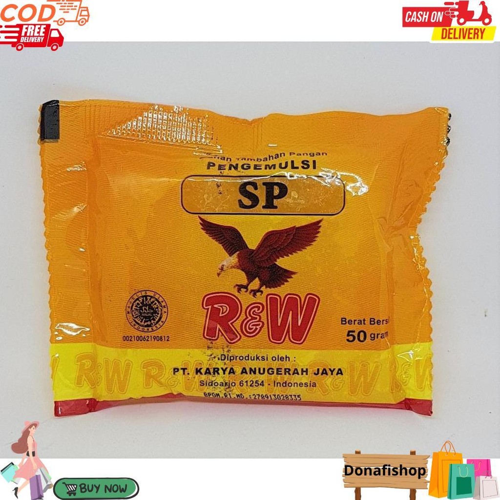 

Emulsifier Kue/Pengemulsi Kue/ Sp 50 Gr R&W Rajawali Bj Gratis Ongkir