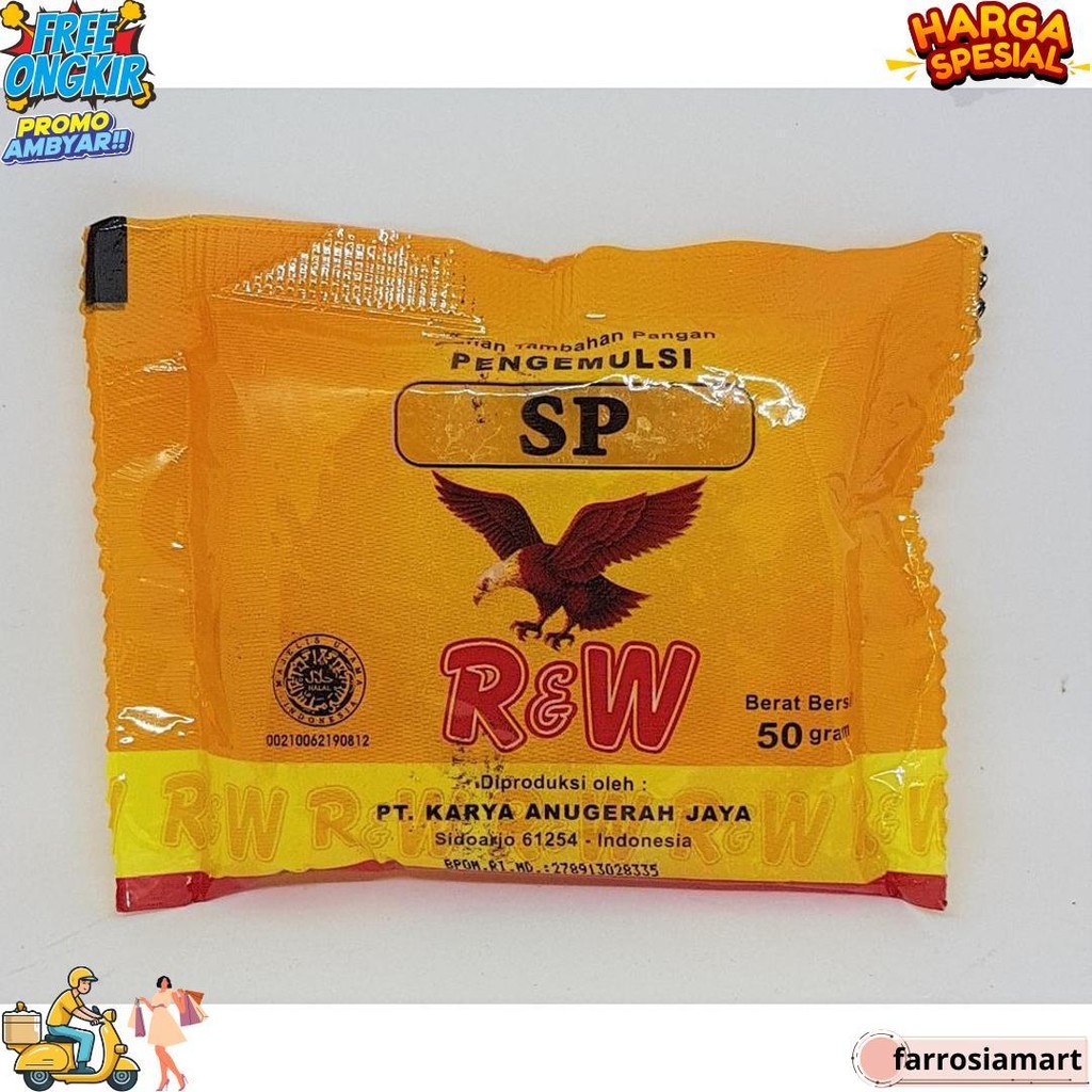 

Emulsifier Kue/Pengemulsi Kue/ Sp 50 Gr R&W Rajawali Bj Promo 1.1
