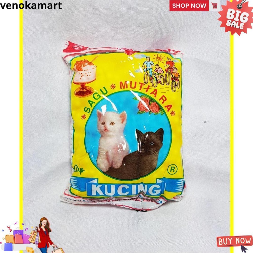 

Sagu Mutiara Cap Kucing 100 Gr - Sagu Mutiara Bj Cod