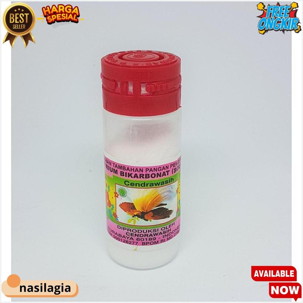 

Soda Kue Cap Cendrawasih 15Gr Gratis Ongkir