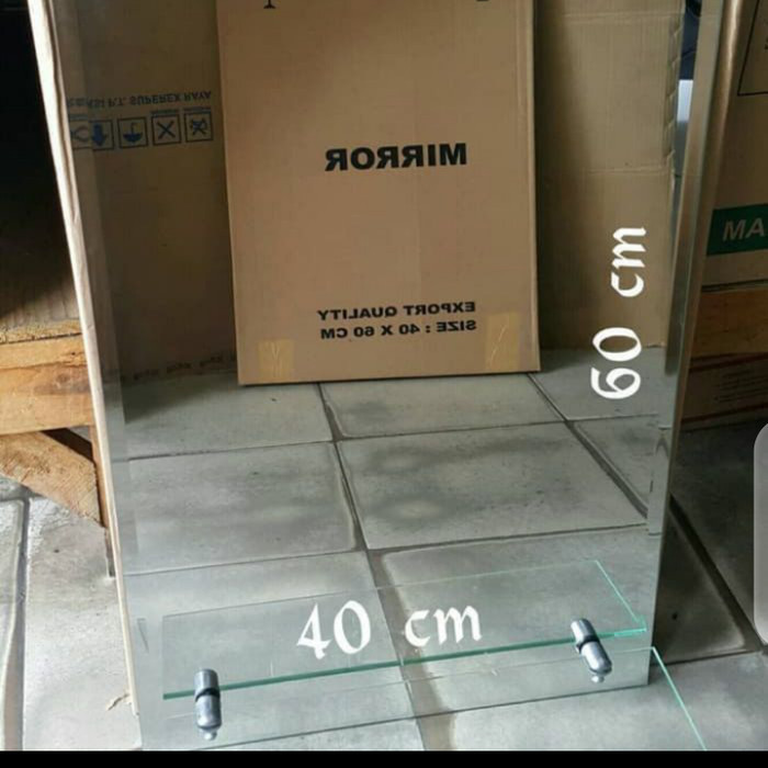 cermin kotak polos + plangset