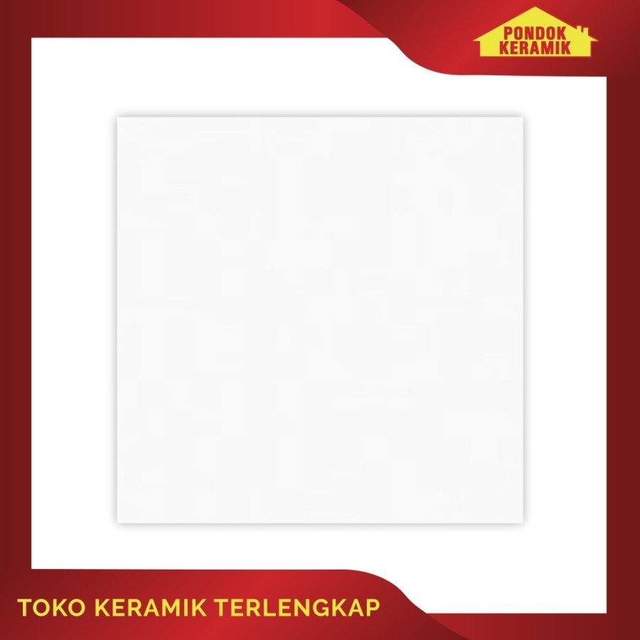 Keramik Lantai Putih Polos Platinum 60x60 Salsa White Glossy