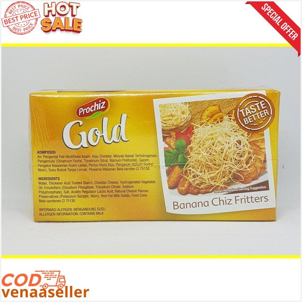 

Keju Prochiz Gold Cheddar 170 Gr Original Produk
