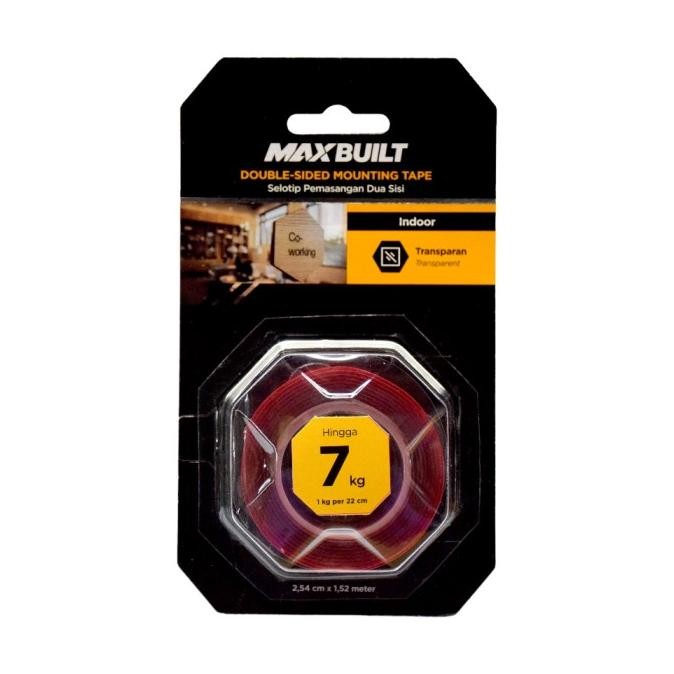 

Sale Azko Maxbuilt 2.5 Cmx1.5 Mtr Isolasi Mounting Tape Transparant Isolasi Lakban Perekat Alat Penempel Tape Double Side Selotip Dua Sisi