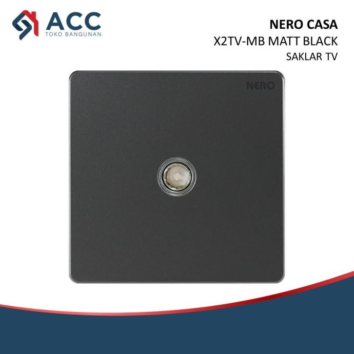 READY NERO CASA X2TV-MB MATTE BLACK NERO STOP KONTAK TV