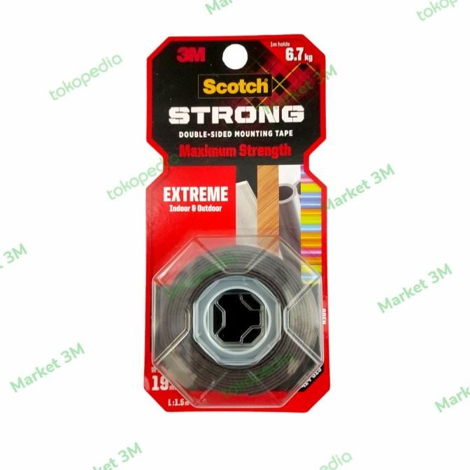 

Sale 3M Scotch Strong Extreme / Double Tape Maximum Strenght Extreme - 19Mm