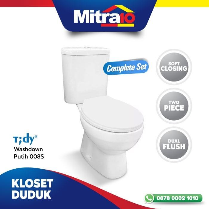 Tidy 008S Toilet Duduk Washdown