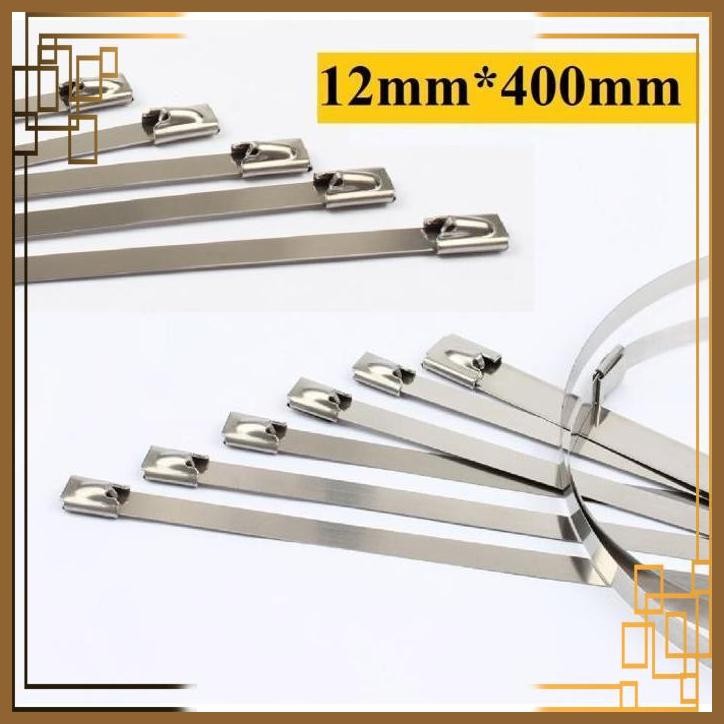 

[ETR] New STAINLESS STEEL ZIP CABLE TIES LOCK TIE WRAP 12mmx400mm Mantafff