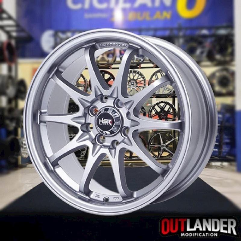 Velg Racing Mobil Avanza Xenia Sigra Ayla Ring 16 Hsr Hiroshima R16 Grey