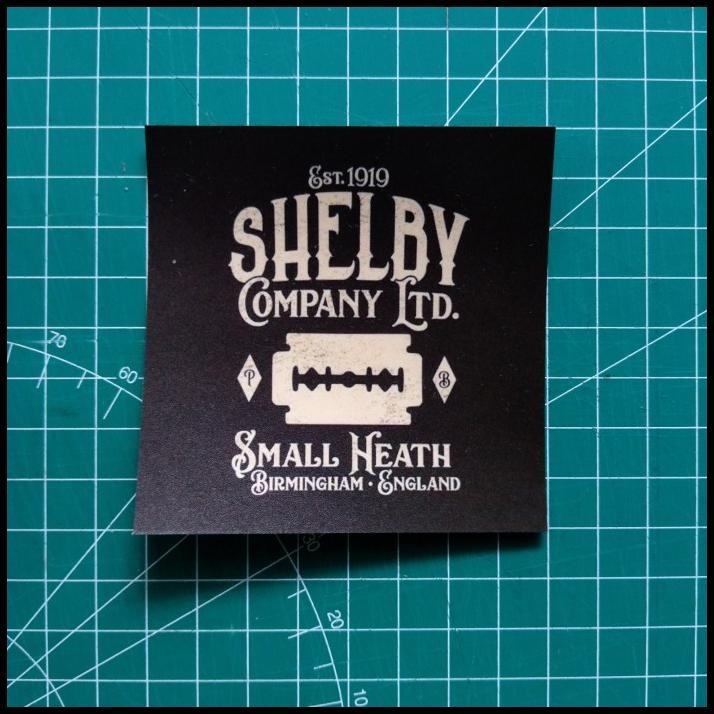 TERMURAH STICKER SHELBY COMPANY SMALL HEATH BIRMINGHAM PEAKY BLINDERS 