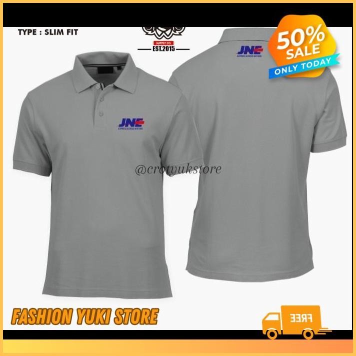 KAOS POLO SHIRT TSHIRT BAJU KERAH DISTRO JNE EXPRESS POLOS CUSTOM INDONESIA PRIA  WANITA UNISEX KERE