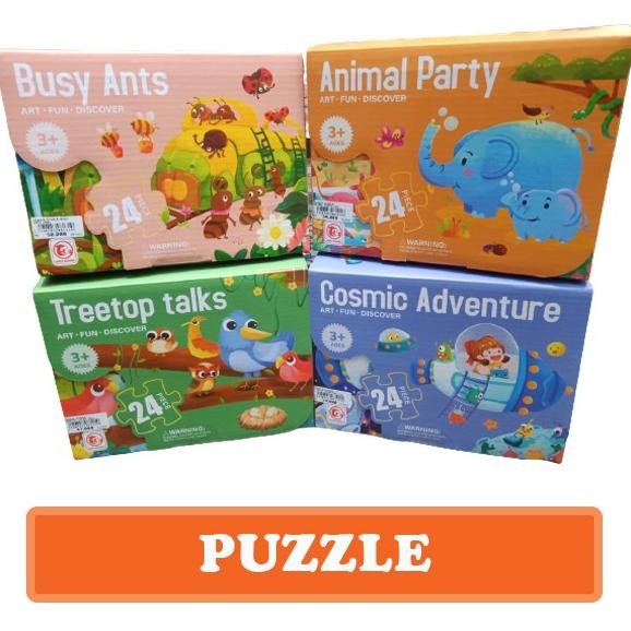 

sale! puzzle anak 24pcs usia 3+, puzzle kertas bagus