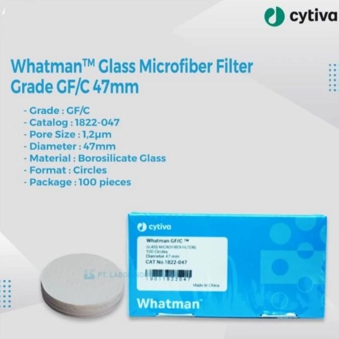 

sale! filter paper i kertas saring grade gf/c,47 mm whatman cytiva 1822-047