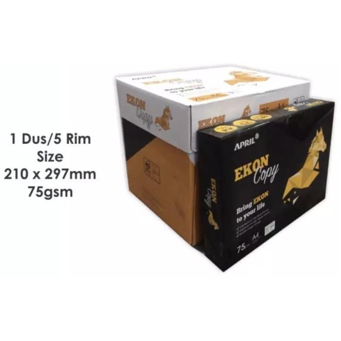 

sale! kertas hvs a4 75gr ekon 1 dus