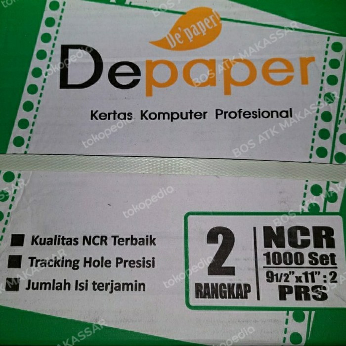 

CONTINOUS FORM 9,5" x 11 : 2 (PRS) 2 PLY 3 PLY /KERTAS KOMPUTER