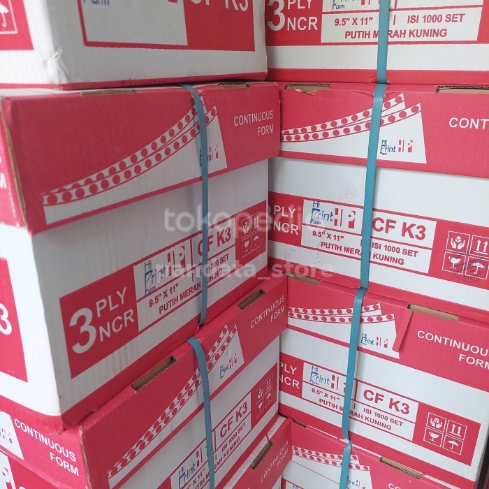 

kertas komputer continuous form 3ply 9,5x11 isi 1000 lembar