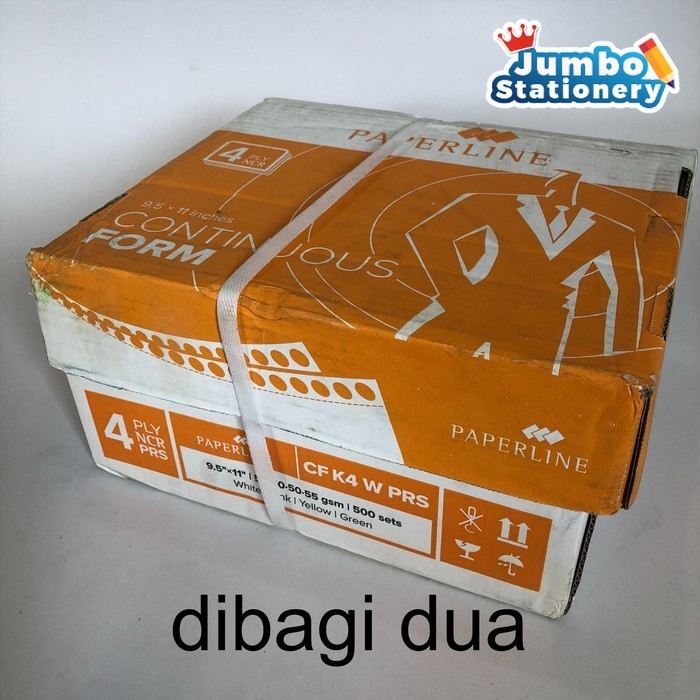

Kertas Computer CF 4 Ply NCR PRS 9.5x11 Inch 2000 Lembar PAPERLINE