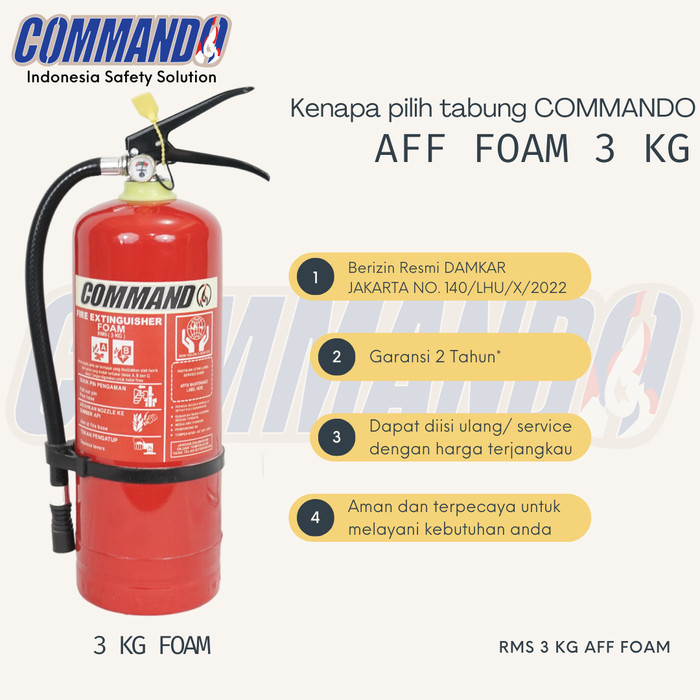 APAR FOAM 3 KG COMMANDO / AFF FOAM 3 L / KOMPLIT SET