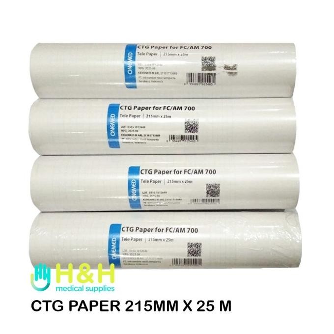 

sale! ctg paper / kertas ctg fc/am 700 bionet / ctg bionet - ctg paper, 215mm x 25m
