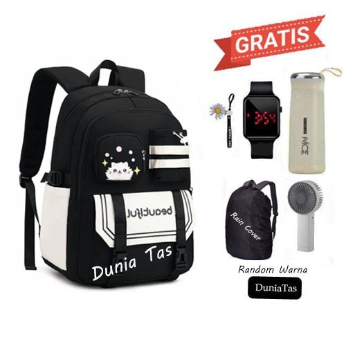 TERUJI Tas Ransel Sekolah Anak Perempuan SD SMP Beautiful Happy Summer Premium Terbaru Kekinian