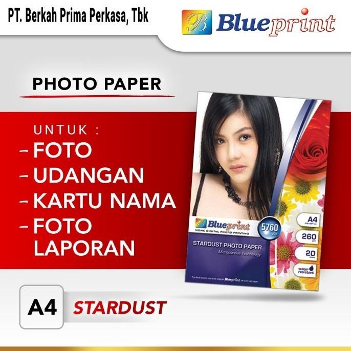 

sale! kertas foto kulit jeruk a4 , stardust photo paper blueprint a4 260 gsm