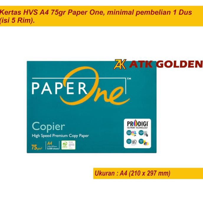 

sale! kertas hvs a4 75gr paper one