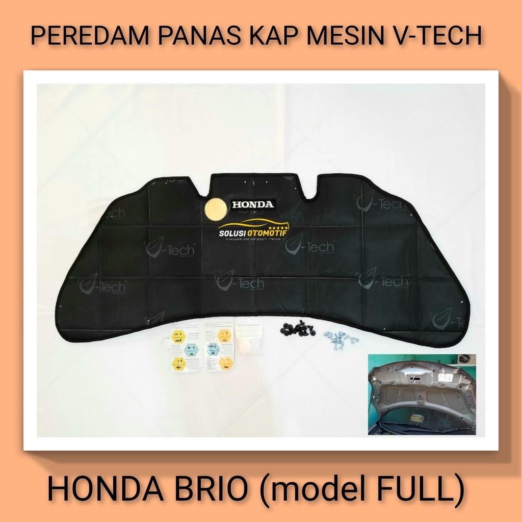 Honda Brio 2018-2022+ Peredam Panas Kap Mesin Aksesoris Variasi Asesoris Mobil Vtech Original + Klip