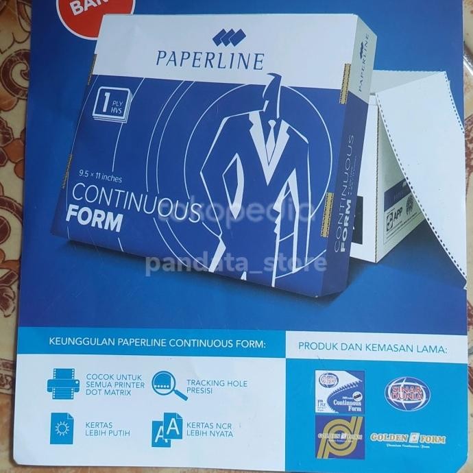 

sale! kertas komputer continuous form 3ply 9,5x11 paperline