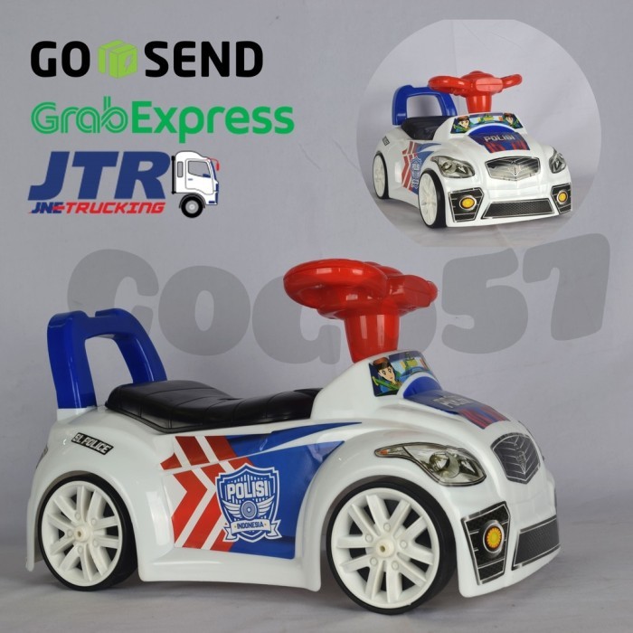 TERBARU! SG TOYS SL 200 P Mainan Anak Mobil Polisi Duduk Dorong Ride on SL200P
