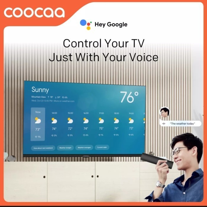 COOCAA LED TV 43S7G-43 INCH SMART ANDROID 11 DIGITAL TV NEW RESMI
