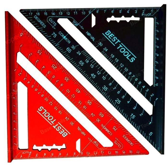 

TERLARIS! SPEED SQUARE PENGGARIS SEGITIGA 7 INCH ALUMUNIUM WOODWORKING - ALLOY