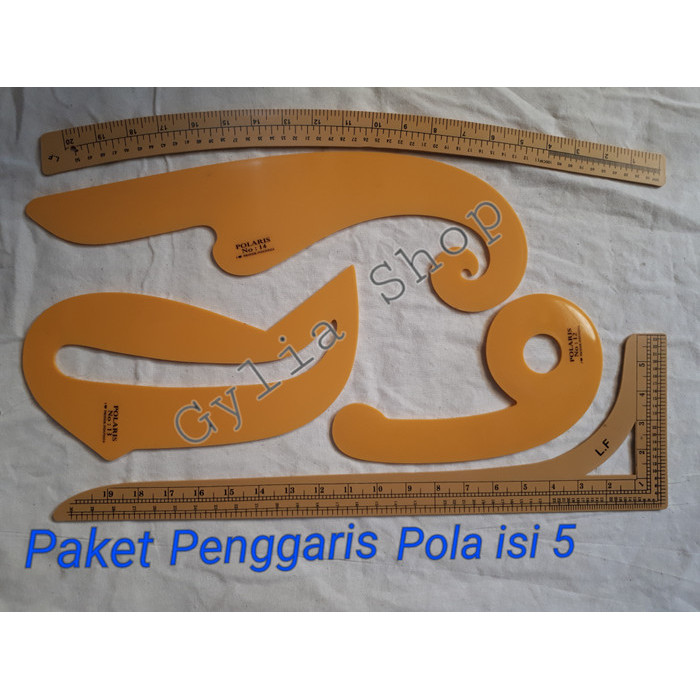 

TERBARU! Penggaris Pola / Penggaris Pola set isi 5