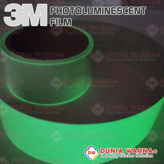 

HOT SALE! Stiker 3M Glow In The Dark Sticker Fosfor Safety Pendar Pita 5 CM