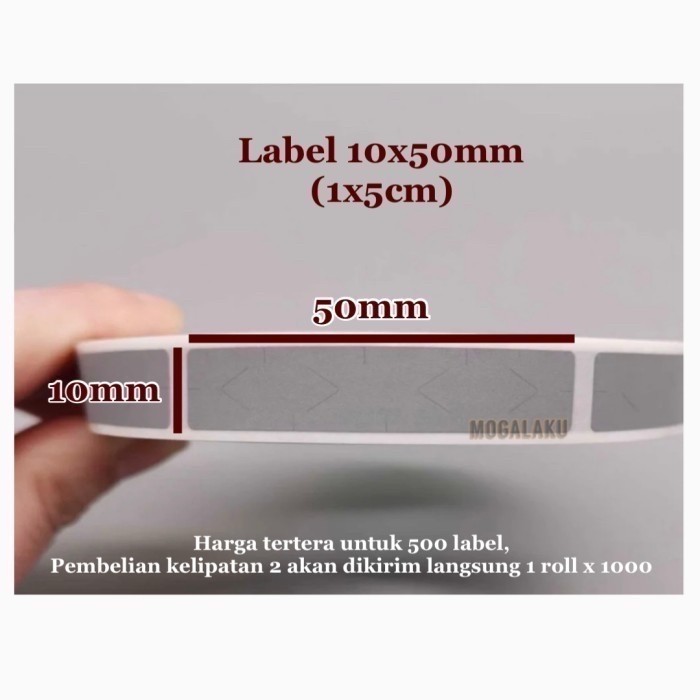 

TERBARU! 10x50 1x5cm Sticker gosok label gosok scratch off label