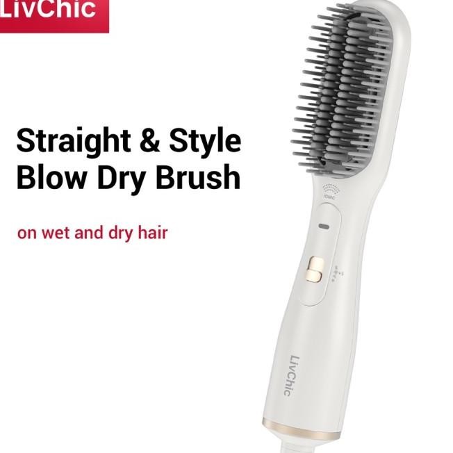 Livchic Catoan Hair Dryer Iir Tyling 2In1 Hot Air Comb Rambut