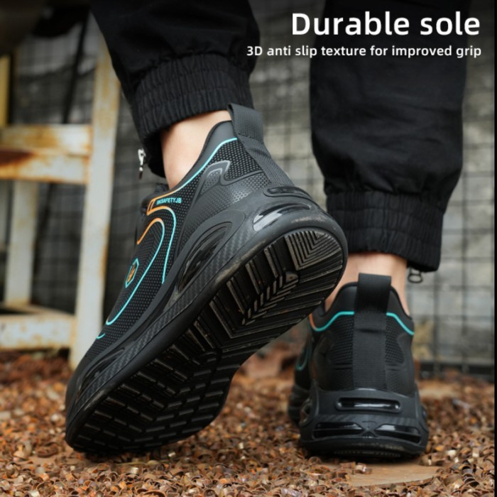 Sepatu Safety Pria Ujung Besi Sporty Original Safety Shoes Import Gercep