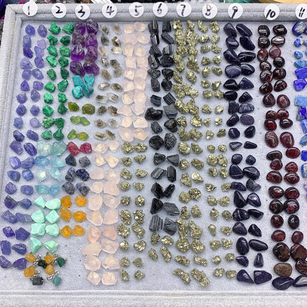 Anting pirit/tanzanit/malakit/berlian Herkimer/kuarsa mawar/perak alami populer Anting perak murni S