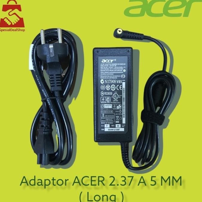 ori - adaptor/charger laptop/notebook acer original 19v-2.37 a 5mm